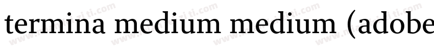 termina medium medium (adobe cloud字体转换